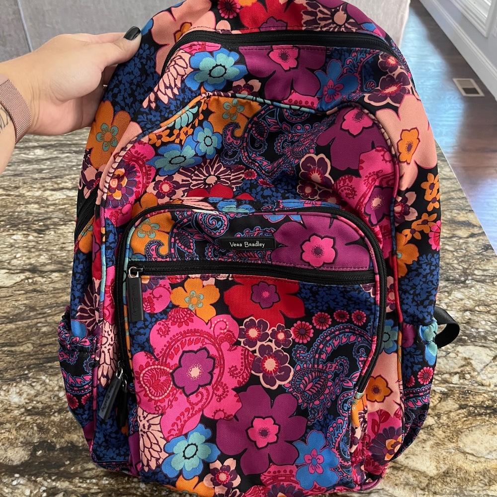 Large Vera Bradley Floral Backpack